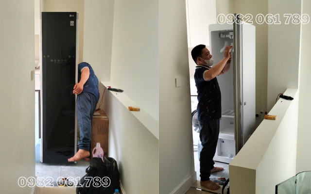 Vệ sinh bảo dưỡng tủ chăm sóc quần áo LG 